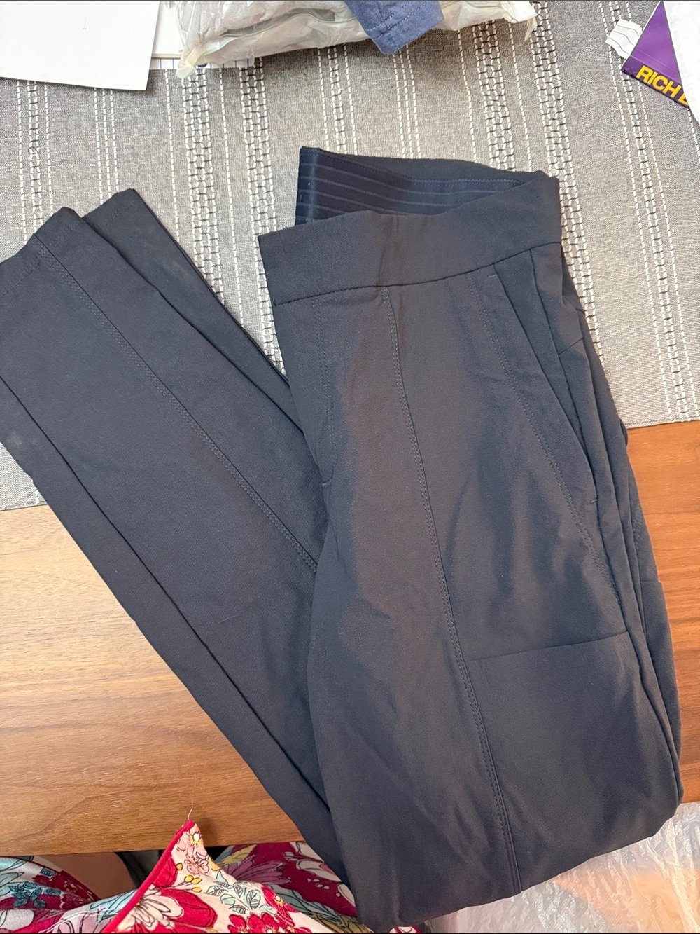 Athleta Black High-Rise Ponte Pants
